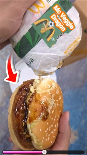 McDonalds Dragon Mc Veggie Burger, Any Good ? #trend #shortvideo #ytshortsindia