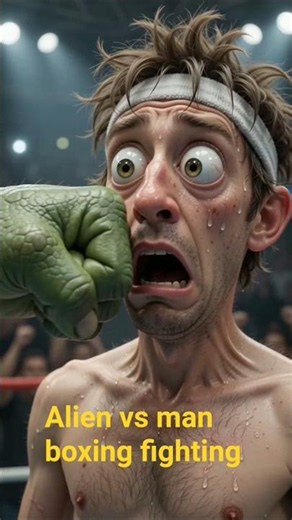 "Alien vs Boxing Fight 👽🥊 – Watch His Reaction!"