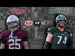 Plano vs #8 Prosper 6A DFW METROPLEX DISTRICT MEETING WITH A THICC SIX TOUCHDOWN #txhsfb