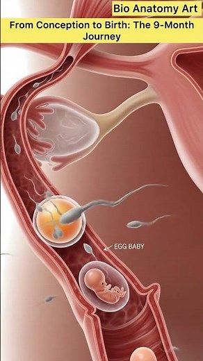 From Conception to Birth: The 9-Month Journey| Bio Anatomy Art | Gut Health