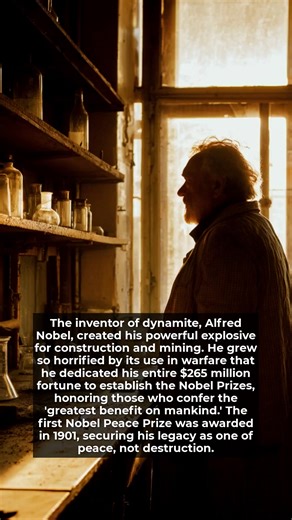 The man who invented dynamite was so horrified by its use he created the Nobel Peace Prize. | History Vault