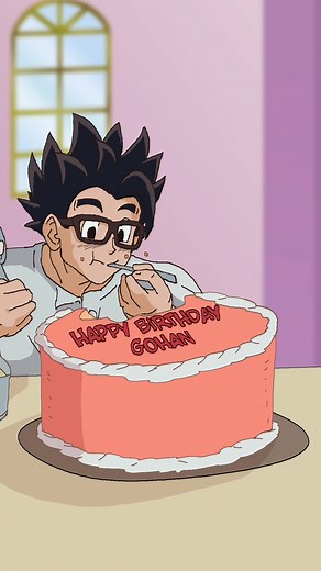 Gohan's Belated Birthday Celebration in Dragon Ball