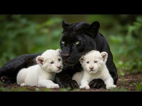 Mother Black Panther Raised 2 White Lion Cubs — Years Later, Their Bond Left Everyone in Tears