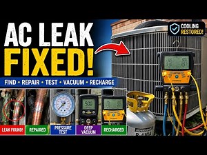 How to Repair a Refrigerant Leak and Recharge an AC System