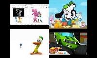 Mix of 4 videos from youtube : up to faster pocoyo 7 parison