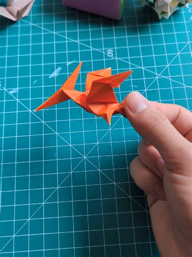 Origami Pterodactyl Tutorial — Easy Kusudama-Style Folding