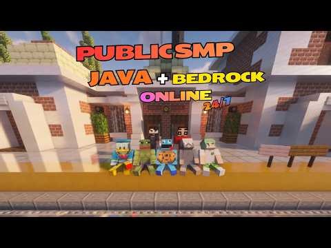 MINECRAFT LIVE PUBLIC SMP 24/7 ONLINE ( VERTICAL STREAM )