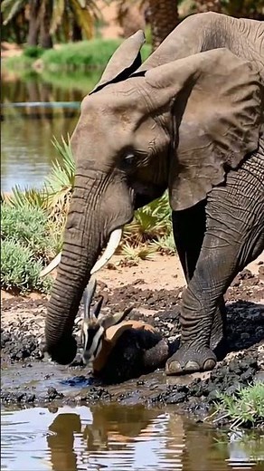 Elephant Saves Baby Springbok in Muddy Oasis — you Won’t Believe the Rescue!