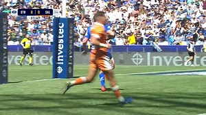 Storming into the lead! The DHL Stormers have come out hot against the Sale Sharks in round three of the Investec Champions Cup ⛈️🆚🦈 Milestone man JD Schickerling finishes the score in his 50th appearance for the Cape Town side 🫡 #InvestecChampionsCup | FloRugby