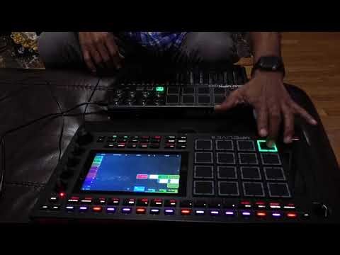 Chopped up and pitched up a splice sample using MPC Live 3