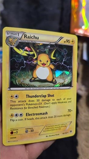 Raichu #49 Pokemon BREAKthrough, Cracked Ice