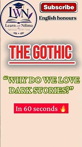 The Gothic Explained | Fear, Mystery & Supernatural in Romantic Literature BA sem 4 #bbmku