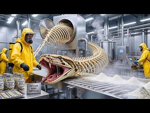 Inside the Modern Python Skeleton Factory: From Raw Skeletons to Precision Capsules (Full Process)