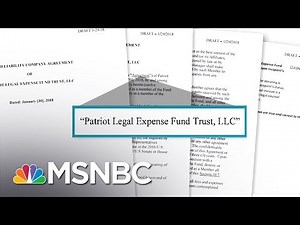 Apparent President Donald Trump Staff Legal Defense Fund Uncovered | Rachel Maddow | MSNBC