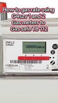 How to gas rate using a G4 SZV 1 and 2 smart meters. #gastraining #smartmetering