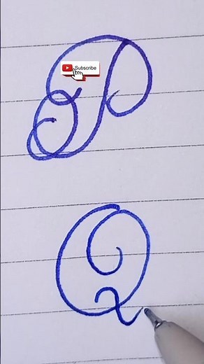 ‎How to Write Calligraphy Alphabet Q Step by Step | Calligraphy P #calligraphy #handwriting #letterq