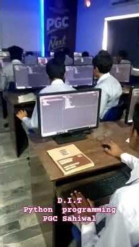 Python Programming with PyCharm DIT Class PGC Sahiwal