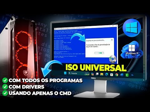 Crie SUA ISO do Windows 10 ou 11 com TODOS os PROGRAMAS e DRIVERS USANDO 1 COMANDO NO CMD!