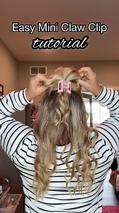 Mini claw clips 🤌 super easy tutorial here! #easyhairtutorial #clawcliptutorial #clawcliphairstyle #finehairtutorial | Beauty with Cortney