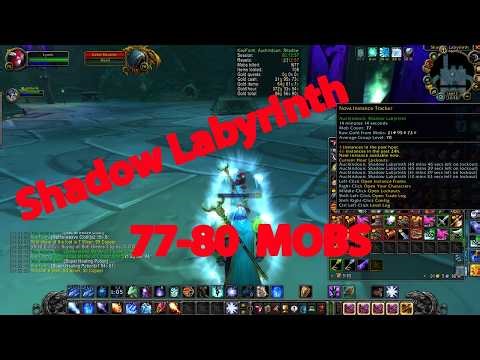 WoW TBC Anniversary - Shadow Labyrinth 77-80 MOBS 14 min run DUO MAG