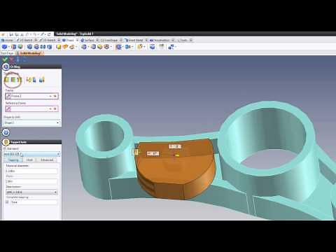 TopSolid Modeling Step 7 - Add tapped hole