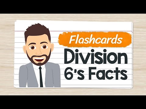 Division Flashcards 6's Facts | Elementary Math with Mr. J