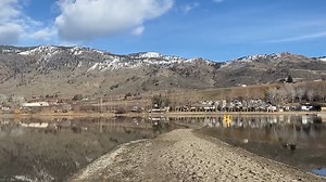 Osoyoos has officially reached double digits this winter! We are so lucky to call this beautiful place home, and we can't wait to share it with you again when the time is right. This video was taken at sẁiẁs Provincial Park, where the water levels are low enough to walk out onto the sand bar - almost to the other side of the lake! | Destination Osoyoos