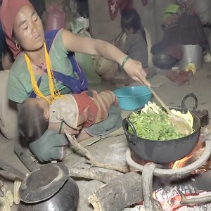 26K views · 748 reactions | Cooking curry of green vegetables by using primitive technology | Traditional Life TV | Facebook