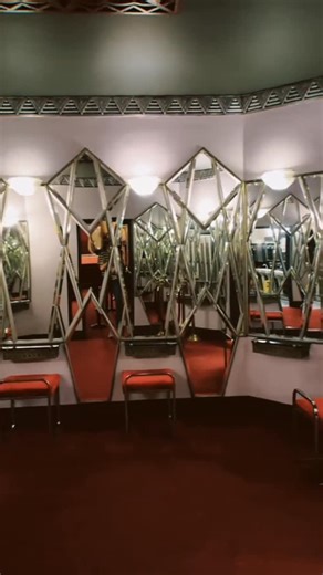 Merch Motel | The Pantages Theatre in Hollywood, featuring an Art Deco Powder Room! | Instagram