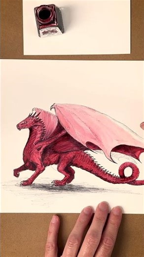 Drawing dragons can be so calming. Hope you enjoy this one #dragondrawing #dragonart #sketching