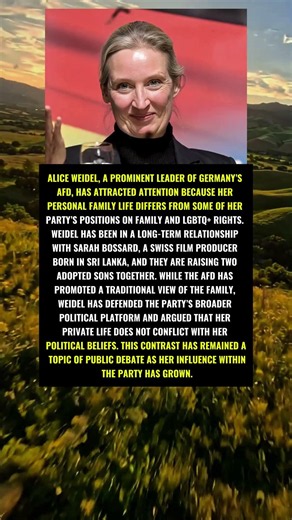 Alice Weidel’s Private Life vs. Her Party’s Politics