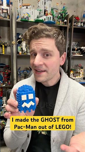 Making a more PIXILATED lego Pac-Man & Ghost