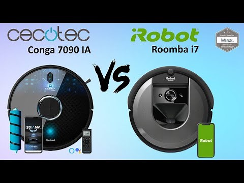 Cecotec Conga 7090 IA VS iRobot Roomba i7 - Connected robot vacuum cleaner - Comparison