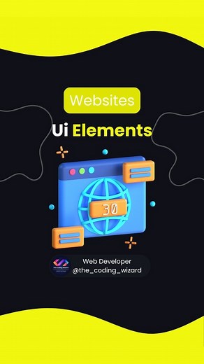 The Coding Wizard | Web Developer | 500k🎯 on Instagram: "UI elements with HTML and CSS code #ui #elements #coding #coder #developer #webdevelopment #murodovdev #top #useful"