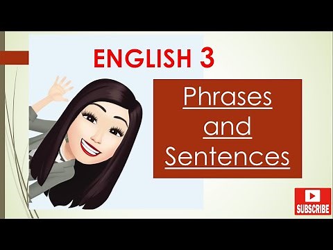 Phrases and Sentences for Grade 3