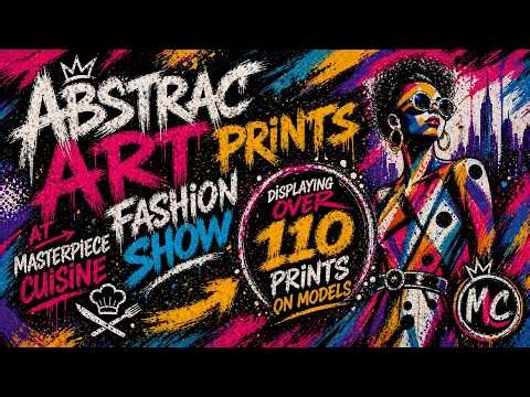 👀The World’s Largest Abstract Art Fashion Show (110 Prints on Models!)