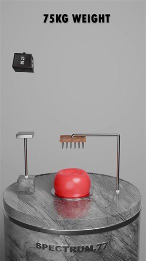 0KG vs 100KG WEIGHT PRESSURE SOFTNESS SIMULATION TEST