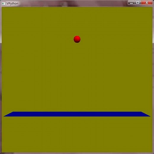 VPython - Free Fall