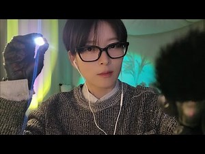 [ASMR] Most Relaxing Cranial Nerve Exam 🩺(Light Triggers, Visual Tingle, Soft Whispering)