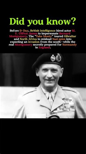 The Fake General Who Fooled Hitler | Britain’s “Fake Monty” Before D-Day
