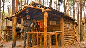 80K views · 1.2K reactions | Using hand tools to build a porch in a log cabin while living off the grid in my wilderness cabin.#survival #adventure #wilderness #camping #bushcraftcamping #logcabin #cabin | Blondielovesballs | Facebook