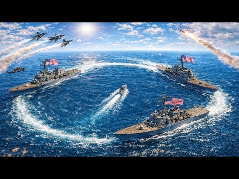 Venezuela Patrol Boat Surrounded by U S Navy Ships — Escape Impossible…