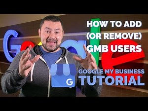 How To Add & Remove Users on Google My Business | Local SEO Tutorial