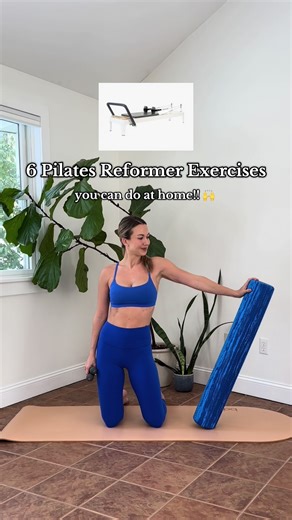 At-Home Pilates Reformer Exercises with Foam Roller