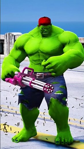 HULK SAVING SPIDER-MAN #spiderman #gta5 #shorts