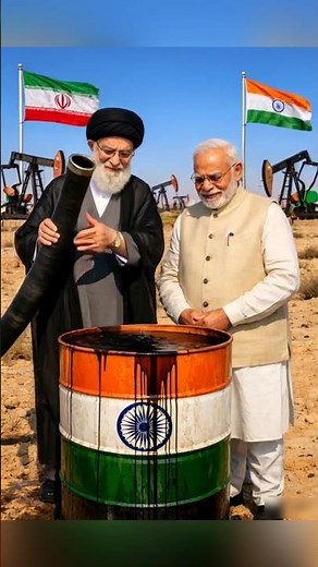 Oil deal Modi and Khamenei || Arrive Neel trump || Funny ai video #trending #iran #modi #war #trump