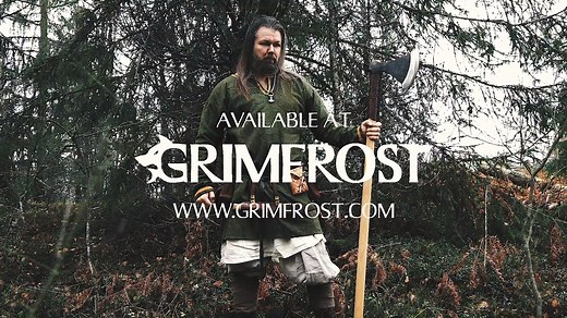 Genja is the impressive two-handed axe highly valued by the Vikings and equally feared by their foes. It is fully handmade and forged according to ancient Viking techniques by a Swedish expert smith.This is a true collectors item for those who value expert hand-crafting skills. Check it out here: https://grimfrost.com/products/grimfrosts-genja-linnormr-edition | Grimfrost