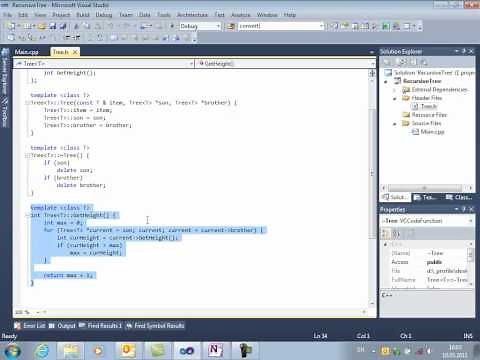 C++ 5 Рекурсивное дерево