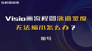 Visio画流程图，泳道宽度无法缩小怎么办？