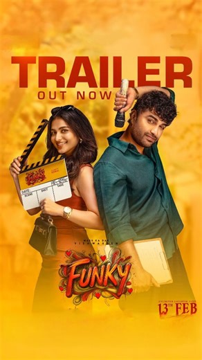 VEER_MOVIE UPDATES 🎬 on Instagram: "#Funky The Laughter fest of the year is here 😅 Unlimited Fun Entertainment in Theatres From Feb 13th🎬 . Follow @veer_movieupdates_ For More Movie-Related Content . #viral #trending #viralreels #trendingreels"